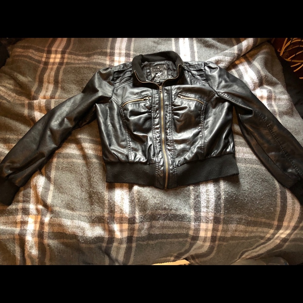 Faux Leather Jacket